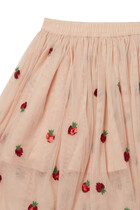 Strawberry Tulle Skirt